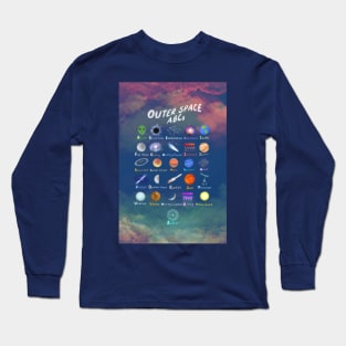 Outer space ABCs Long Sleeve T-Shirt